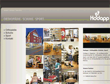 Tablet Screenshot of hodapp-schuhe.de